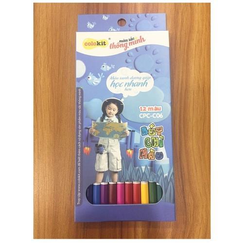 Bút chì màu thiên long colokit 12 màu - cpc-c06