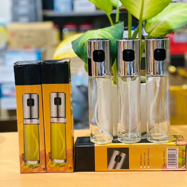 Bình xịt dầu ăn phun sương cho nồi chiên không dầu chai thủy tinh cao cấp 100ml , Chai xịt dầu ăn, Phụ kiện bàn ăn, đồ dùng nhà bếp, Bình phun dầu, Oil Spray Mister, Olive Oil Sprayer Bottle