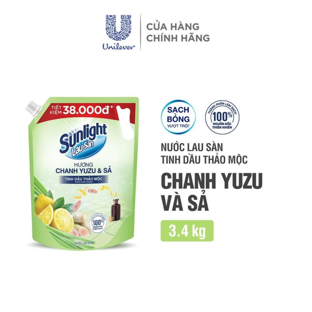 Nước Lau Sàn Tinh Dầu Thảo Mộc Sunlight