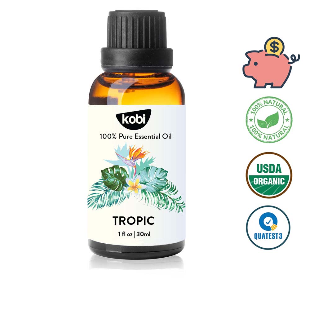 Tinh dầu Kobi Tropic blend giúp bạn đánh thức giác quan, khơi niềm cảm hứng -30ml