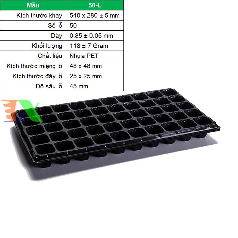 Set 5 tray nursery tree, nursery tray beads, blister ươm