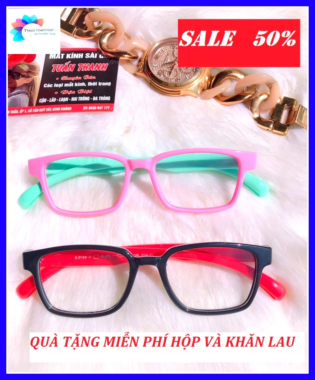 [HCM]MẮT KÍNH MÁT EM BÉ SIÊU DẺO SIÊU BỀN Tròng kính trong suốt đi NGÀY ĐÊM kiểu dáng siêu dễ thương S8149C5 TẶNG HỘP VÀ KHĂN LAU CHO BÉ (12 - 30 kg)
