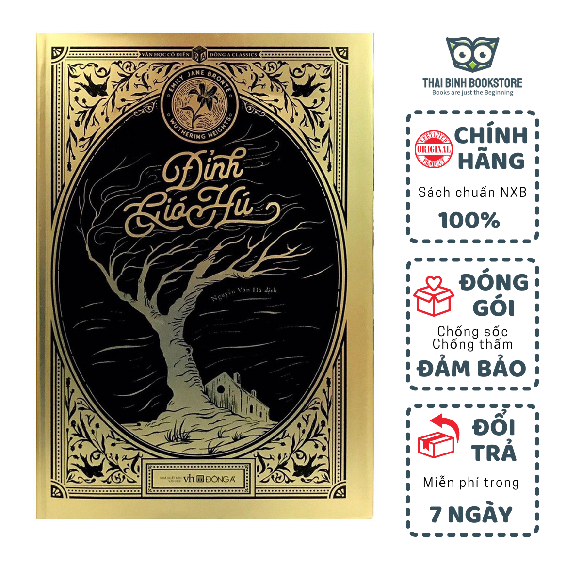 Sách - đỉnh gió hú - emily jane bronte - tiểu thuyết văn học - thái bình bookstore
