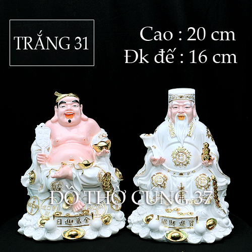 Tượng thần tài - thổ địa áo trắng