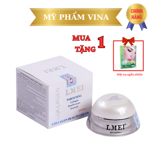  Kem Dưỡng Trắng Da LMEI Ngọc Trai Rong Biển 25gr  TẶNG MẶT NẠ  