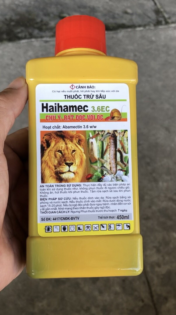 TRỪ SÂU Haihamec 3.6EC chai 450ml NỘI HẤP LƯU DẪN CỰC MẠNH