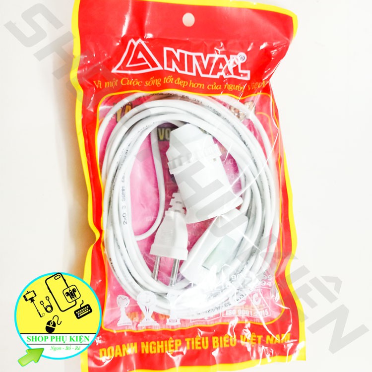 Bộ dây đuôi đèn liền công tắc sopoka 5 mét