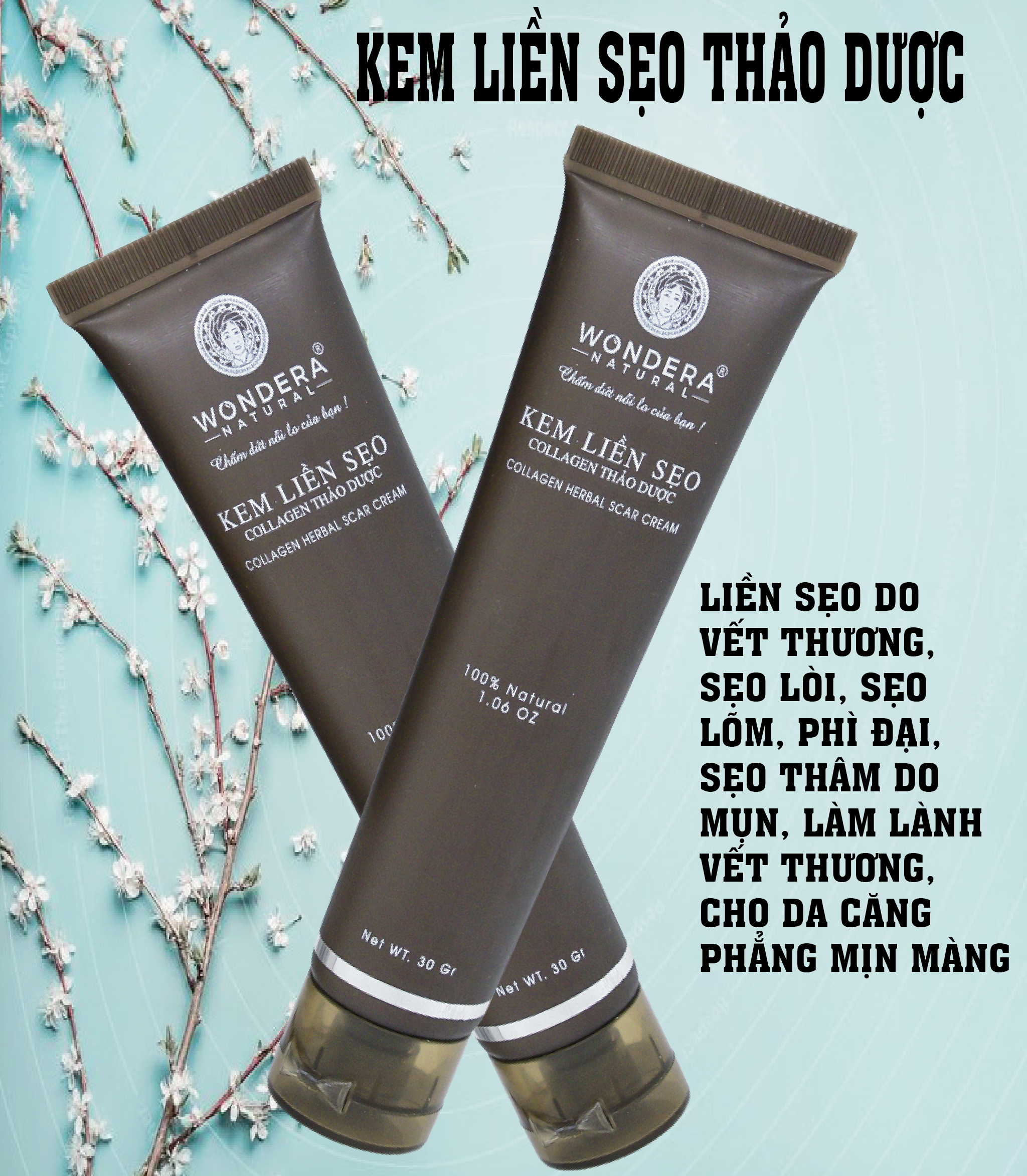 Kem mờ sẹo thảo dược 30g