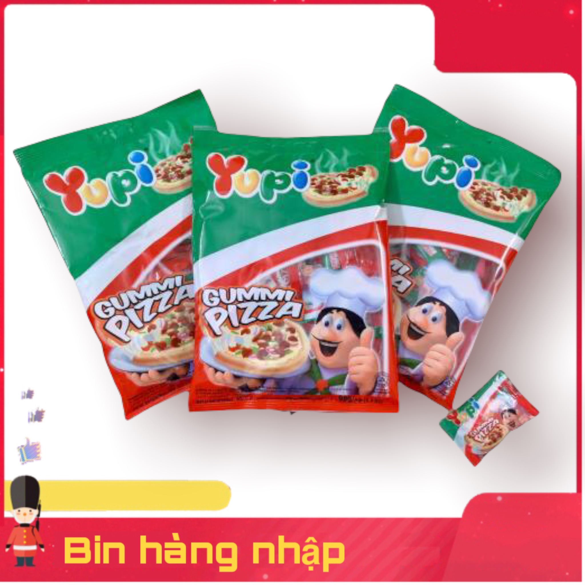 12 GÓI KẸO DẺO YUPI PIZZA NHẬP INDONESIA