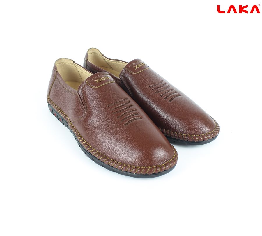 Giày lười nam da bò thật LAKA 111
