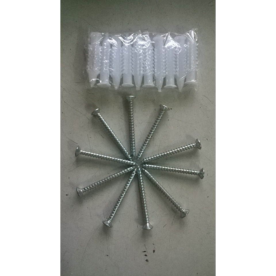 Set 10 vít chìm kèm nở nhựa
