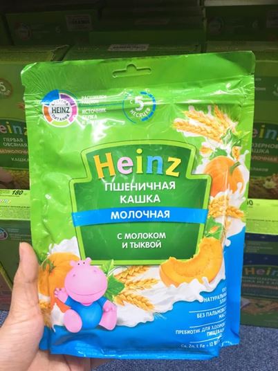 Bột ăn dặm Heinz Nga dành cho bé từ 4 tháng trở lên – 200g (dạng túi zip)