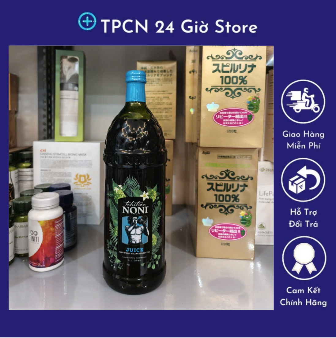 2 chai Nước ép trái nhàu Tahitian Noni Juice