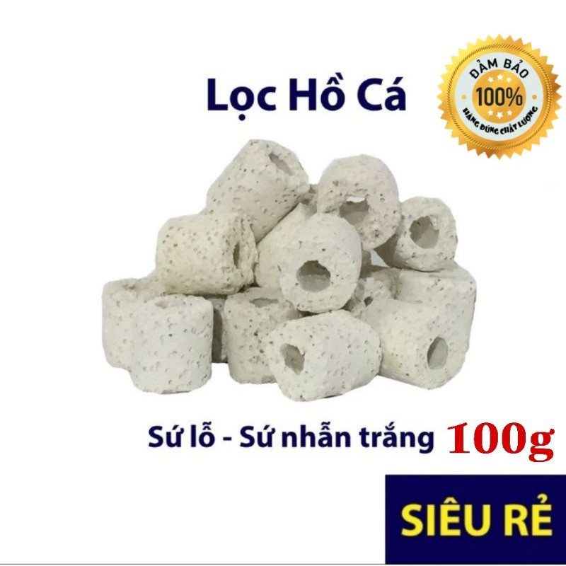 Sứ lổ lọc nước bể cá | sứ nhẫn trắng