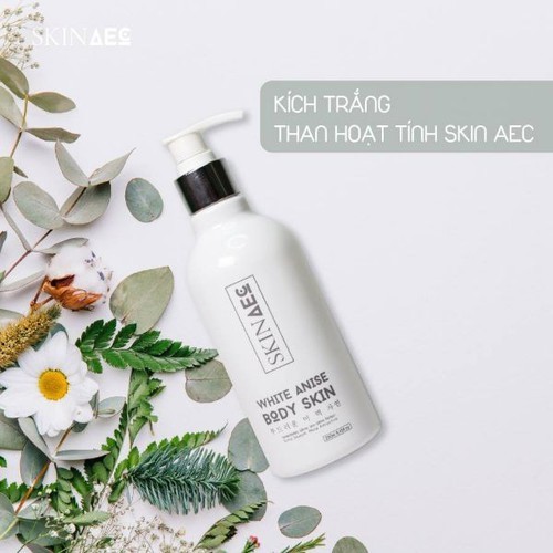 M-1 CHAI Sữa Tắm Ủ Kích Trắng Da Than Hoạt Tính Skin AEC White Anise Body Skin