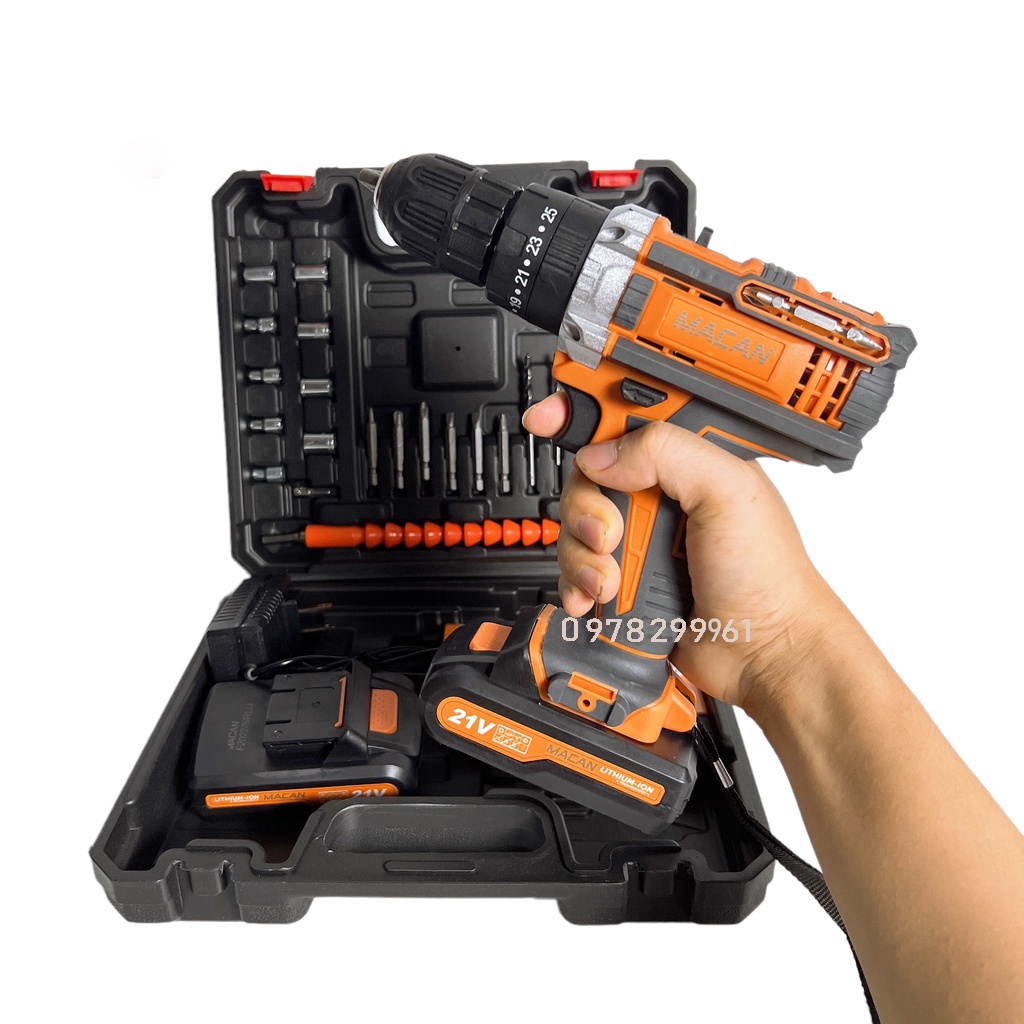 Máy khoan pin macan 6020 21v khoan 3 chức năng