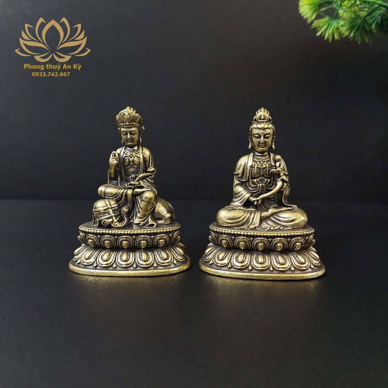 Tượng đồng phổ hiền , đại thế chí bồ tát phong thuỷ an kỳ ats19