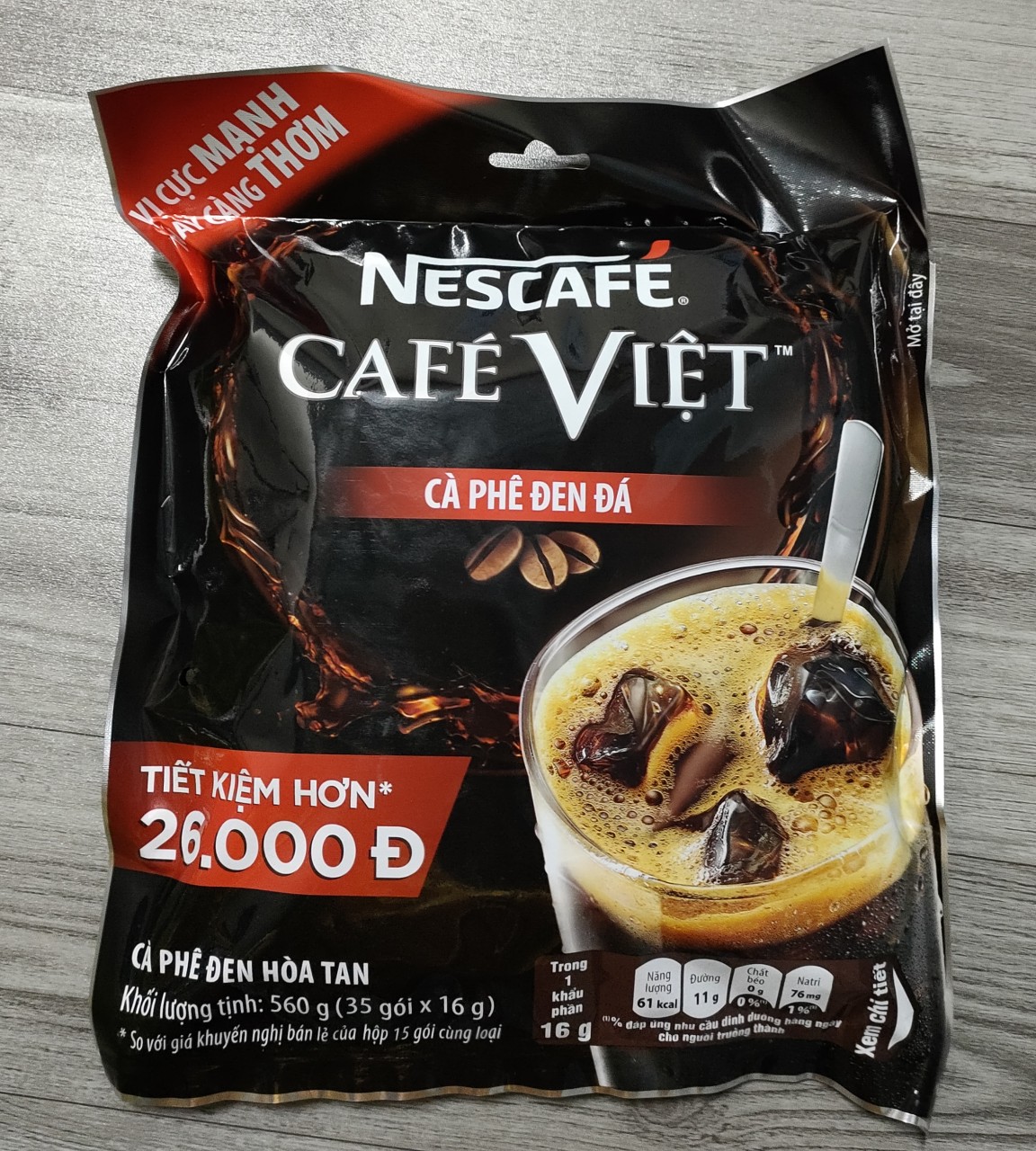 Combo 10 bịch - nescafe cafe việt đen đá - cà phê việt đen đá