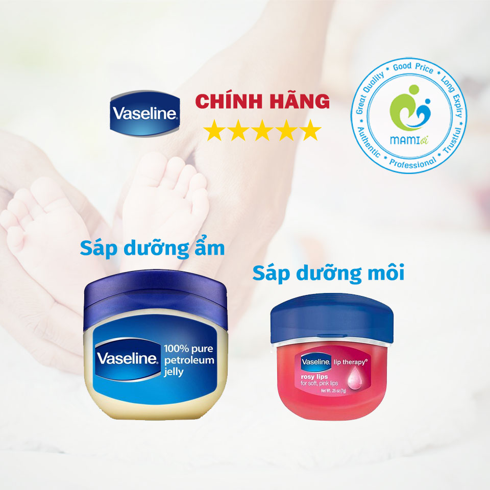 Kem sáp dưỡng ấm, dưỡng môi (50ml/7g) giúp dưỡng ẩm, trắng da, ngừa lão hóa Vaseline Healthy Bright, Mỹ