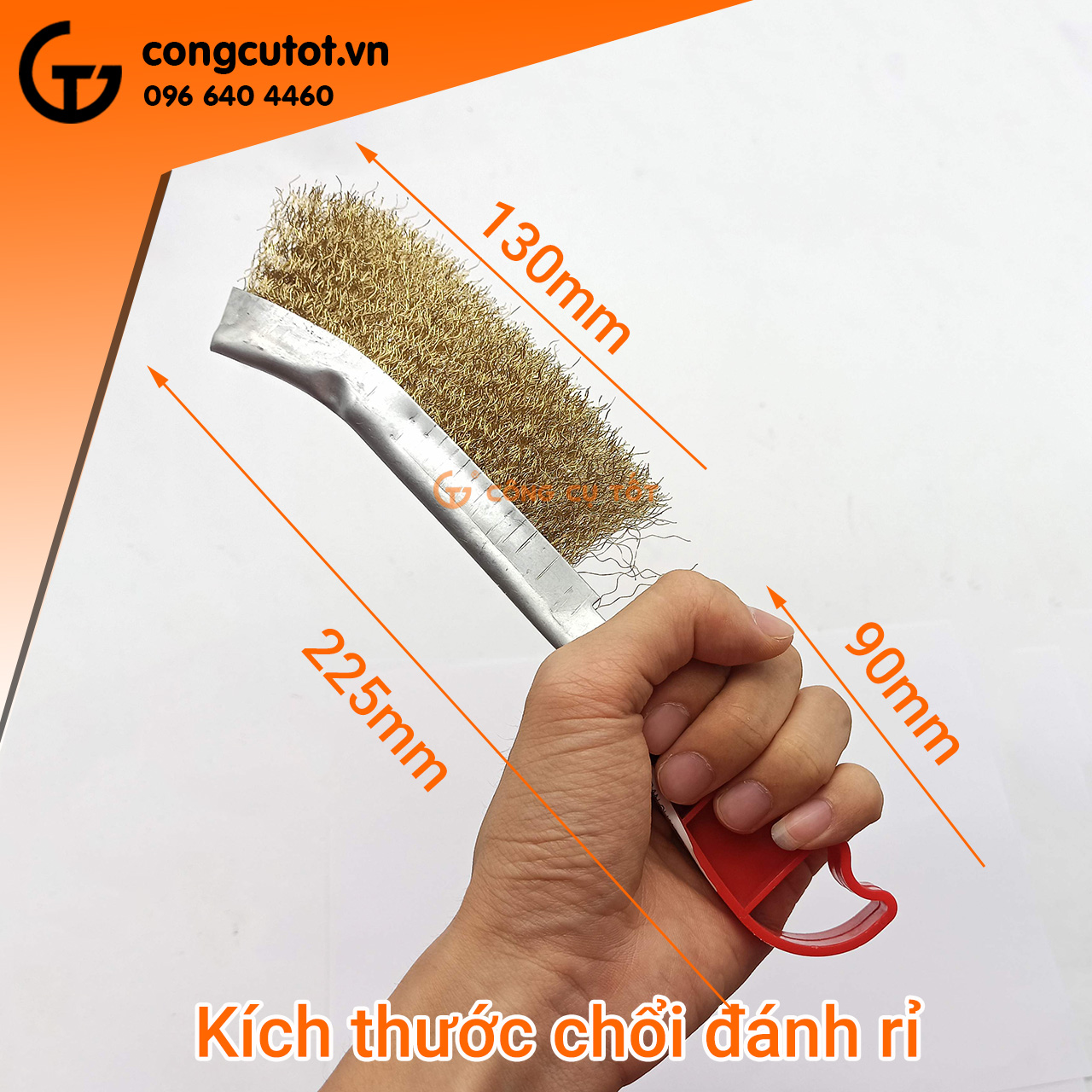 Bàn chải đánh rỉ sắt nhựa đỏ