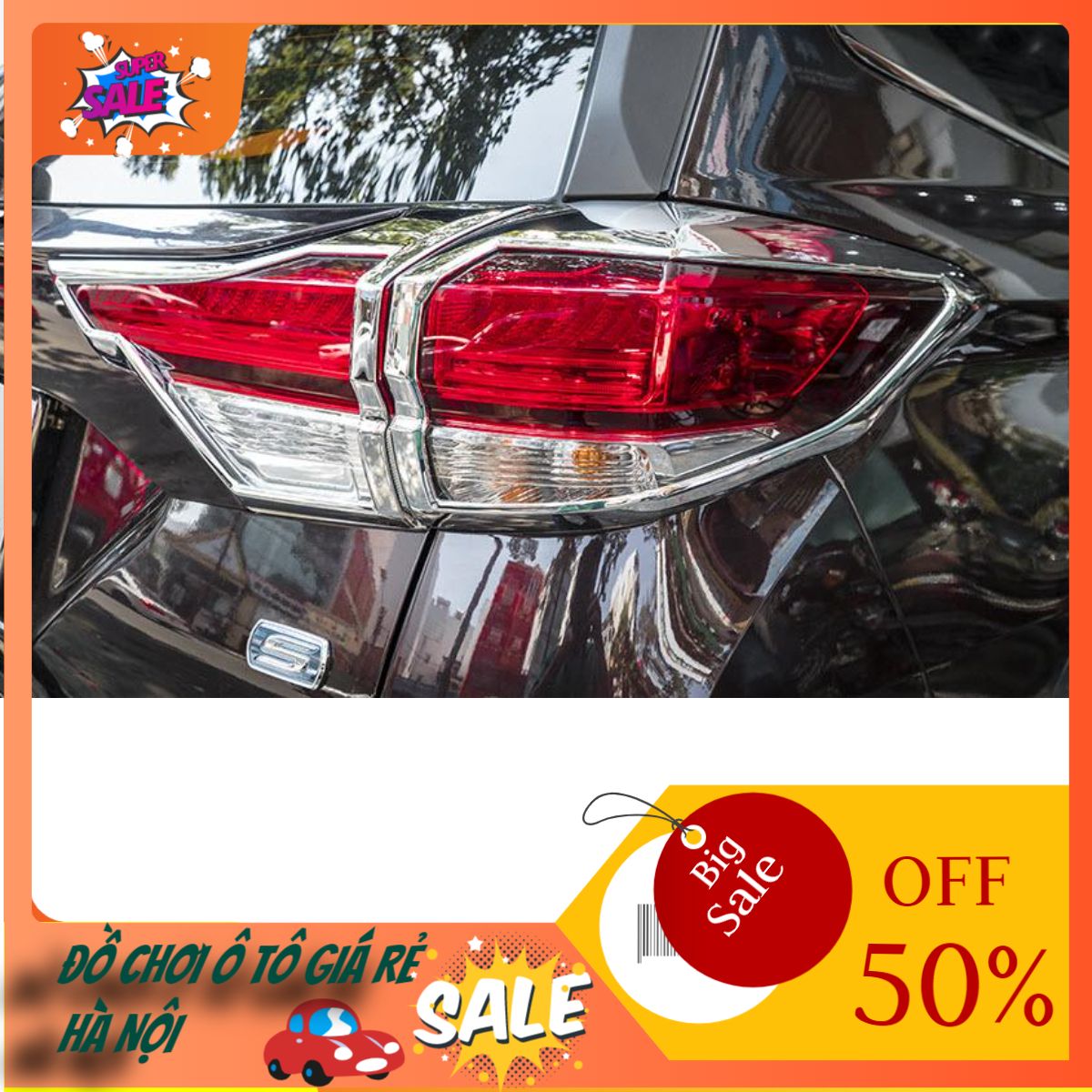 Ốp viền đèn pha và hậu cho xe ô tô, xe hơi Toyota Rush