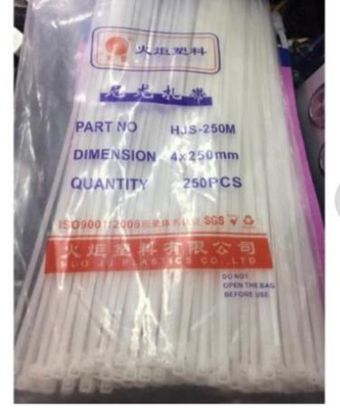 Dây thít 4x250mm 250 sợi/túi