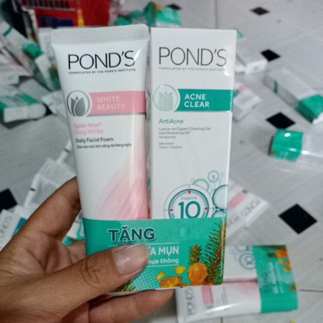 Sữa rửa mặt Pond's White Beauty trắng hồng rạng rỡ 50g