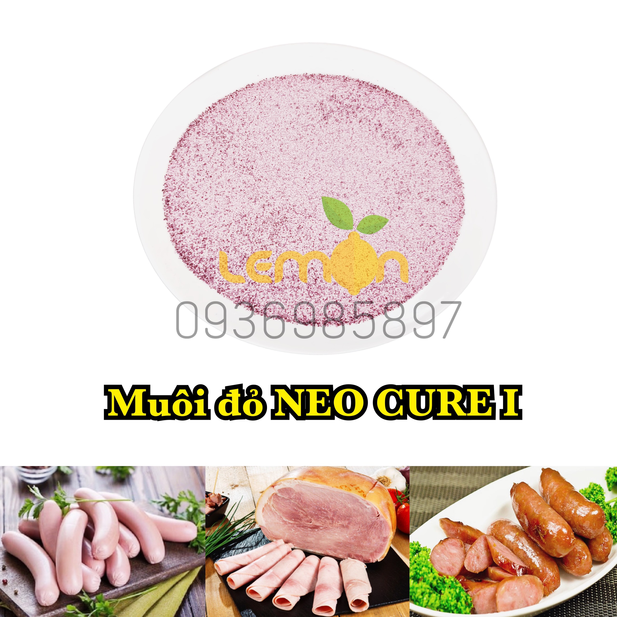 [Gói lẻ] Muối đỏ Neo Cure I - Giữ màu, tạo màu hồng thịt tự nhiên cho xúc xích, lạp xưởng, nem chua, giò chả, pate