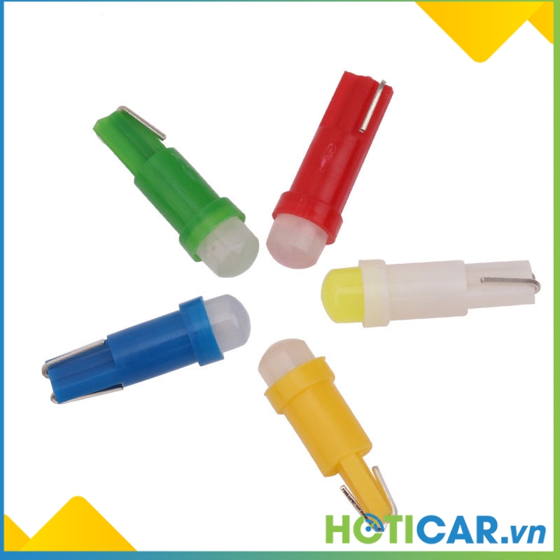 [HCM]Đèn LED  demi, đồng hồ taplo xe chip COB chân T5 T5C-1