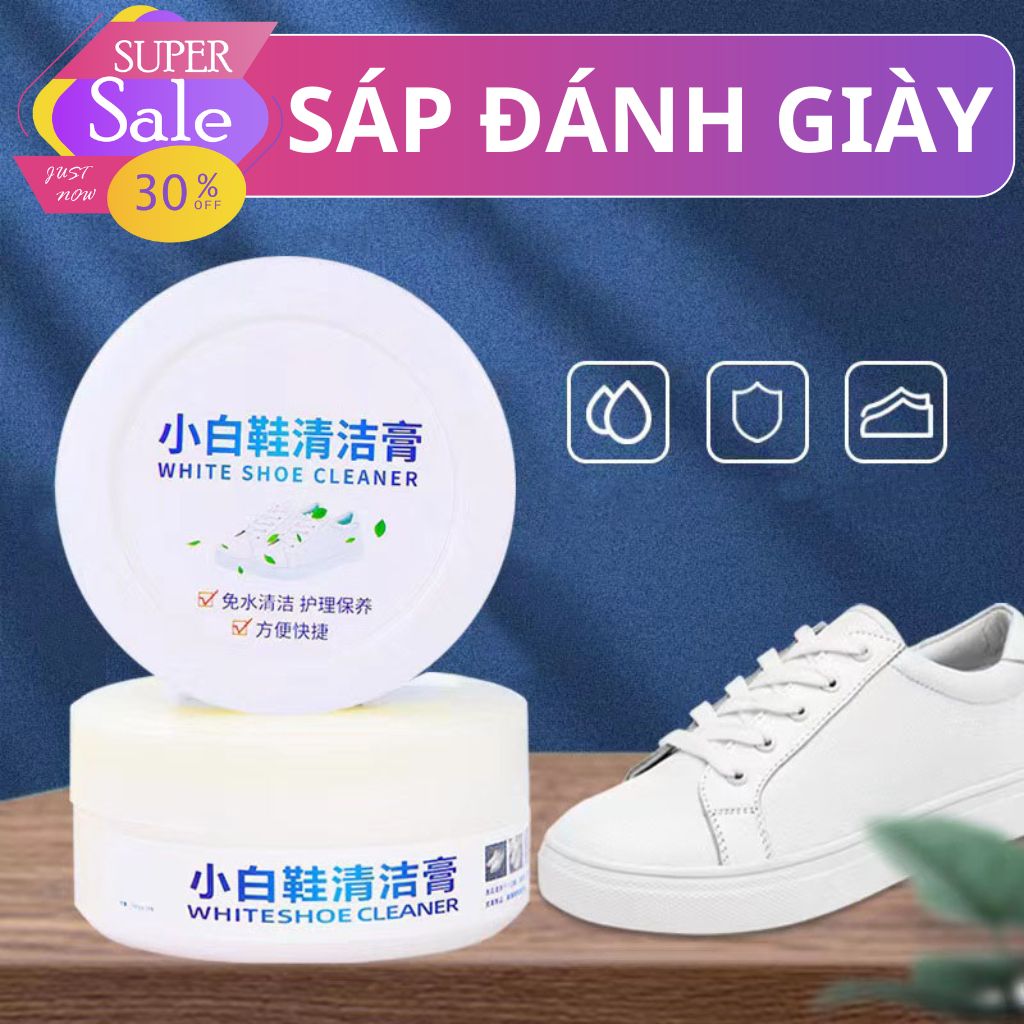 Sáp đánh giày, Sáp tẩy trắng giày dép túi xách đồ da tiện lợi, Kem đánh giày làm sạch giày siêu sạch không cần nước đánh giày đồ da đa năng 260g