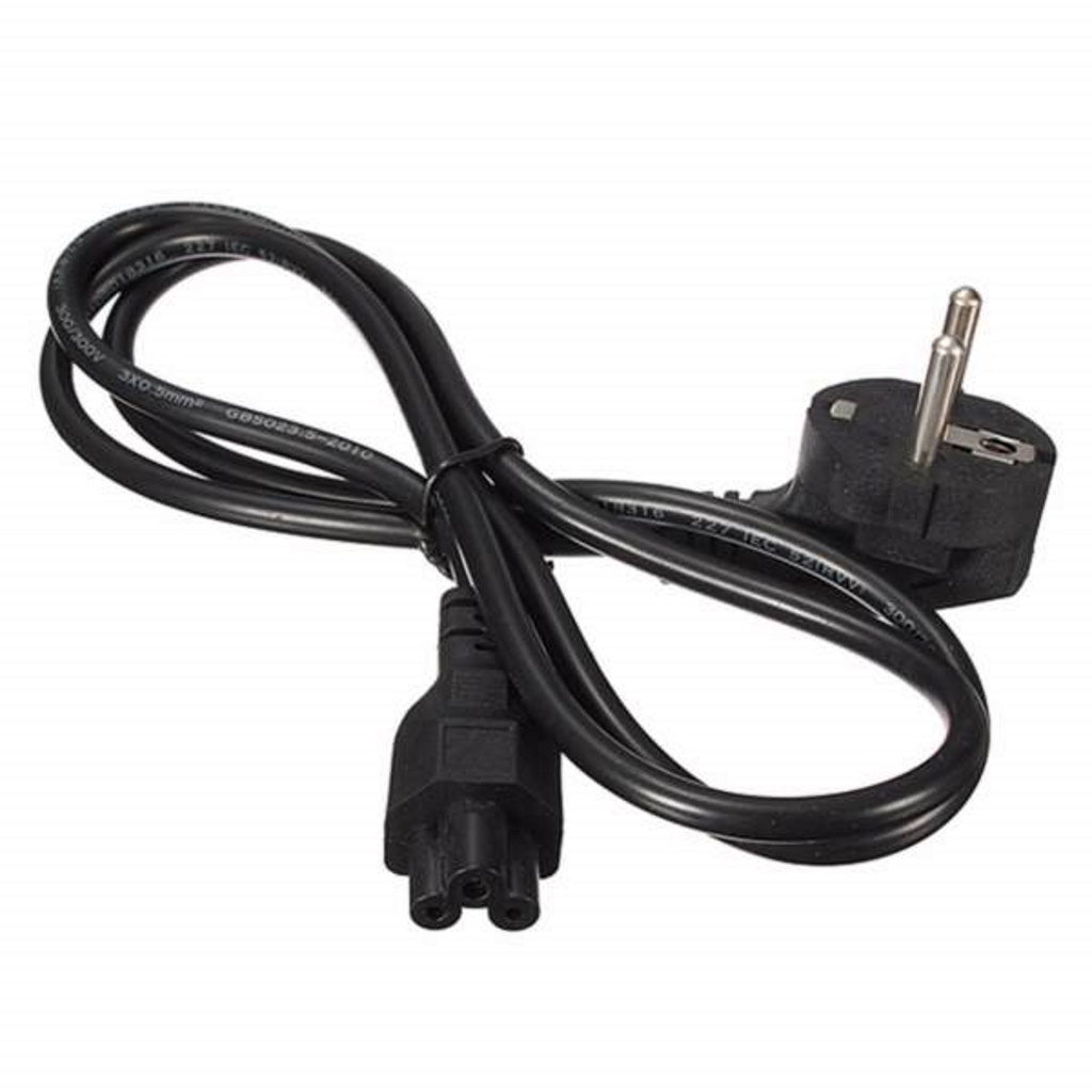 Dây cắm nguồn adapter 2 chân xịn, dây nguồn sạc laptop 1,5m dùng cho mọi loại sạc, dây to