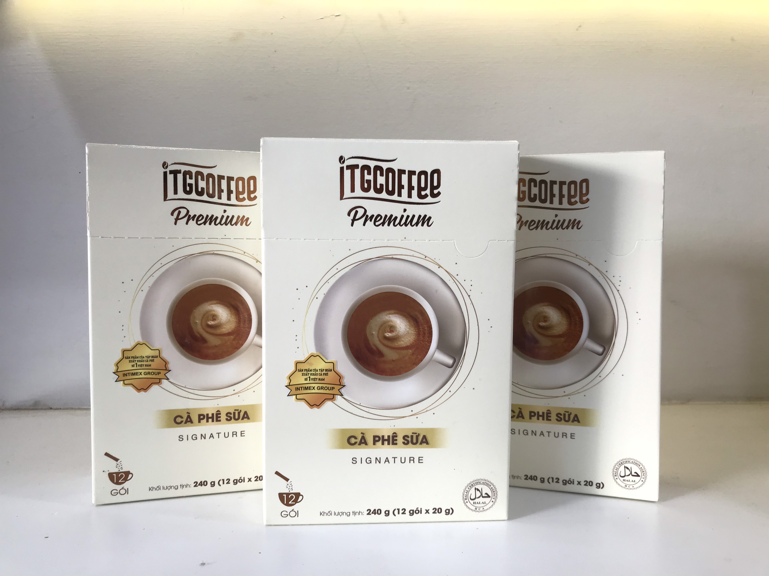 [HCM]Combo 3 hộp Cà Phê sữa – Loại Thượng hạng - ITGCOFFEE PREMIUM 12 gói/ hộp