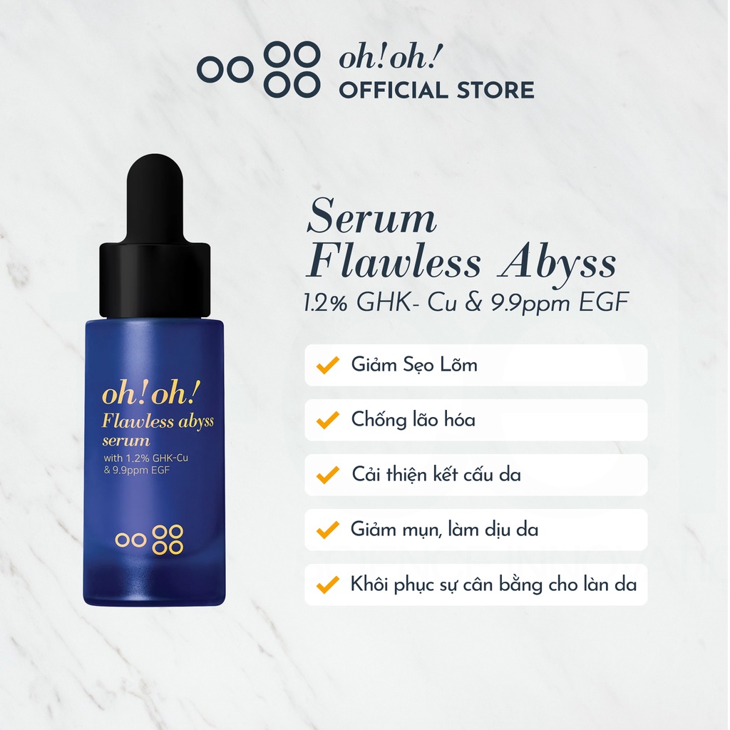 Tinh Chất Giảm Sẹo Lõm oh!oh! Flawless Abyss Serum 20ml