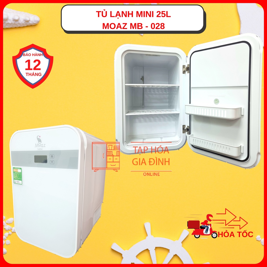 Tủ lạnh mini 25l moaz bébé mb-028 bảo hành chính hãng 1 năm