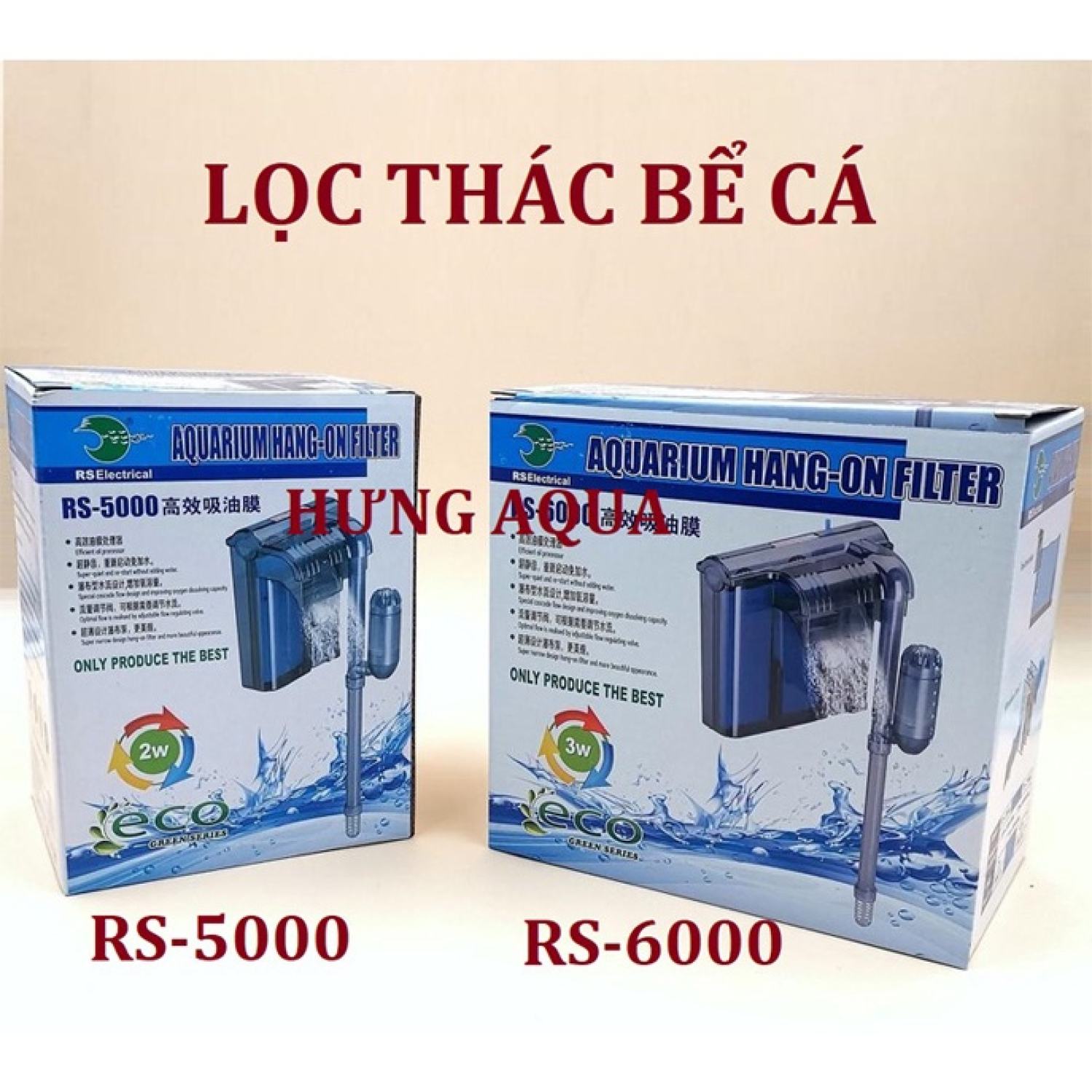 Lọc thác bể cá, lọc bể cá RS 5000, RS 6000