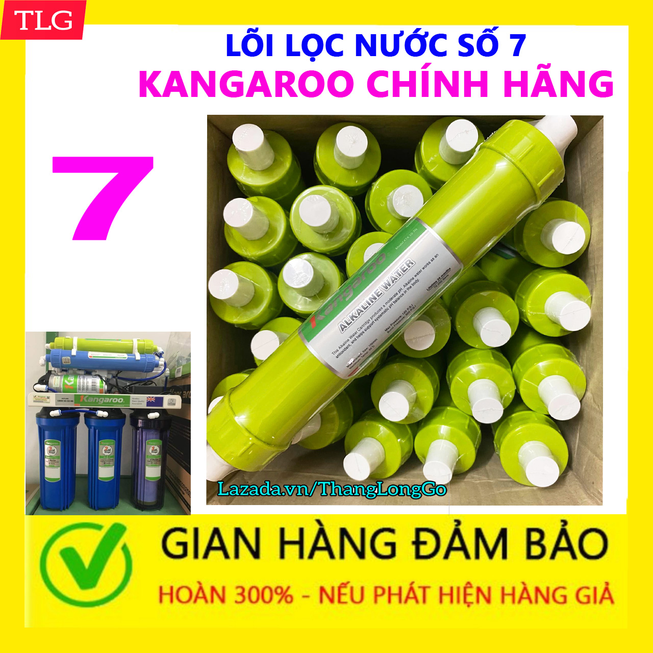 LÕI LỌC NƯỚC SỐ 7 ALKALINE KANGAROO CHÍNH HÃNG  LÕI LỌC NƯỚC ALKALINE