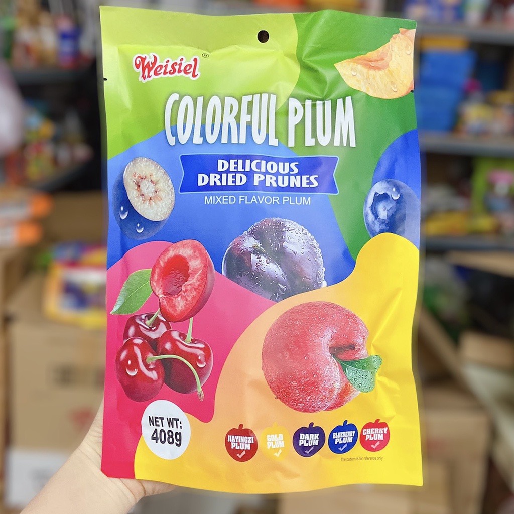 Ô Mai Xí Muội Mix Nhiều Loại Trái Cây Plum Weisiel 408g (HSD 2025)