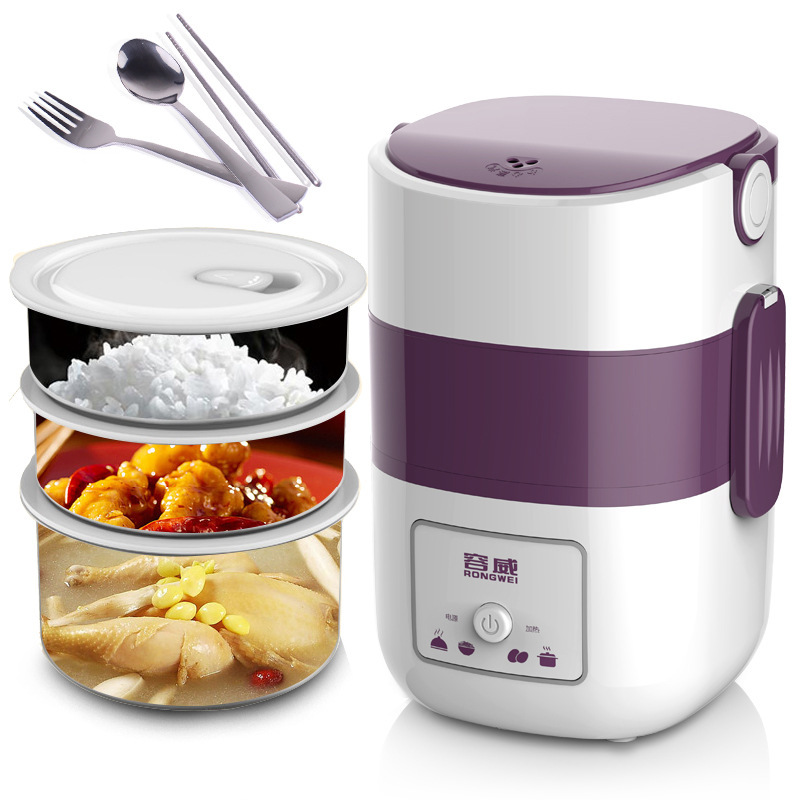 Hộp cơm giữ nhiệt, Hộp cơm điện, Hộp Cơm Thông Minh Nấu và Nâm nóng,3 Tầng Tiện lợi, Thông minh, Nhỏ gọn,Giá tốt, Bảo hành 12 tháng tại Nasa Store LZD