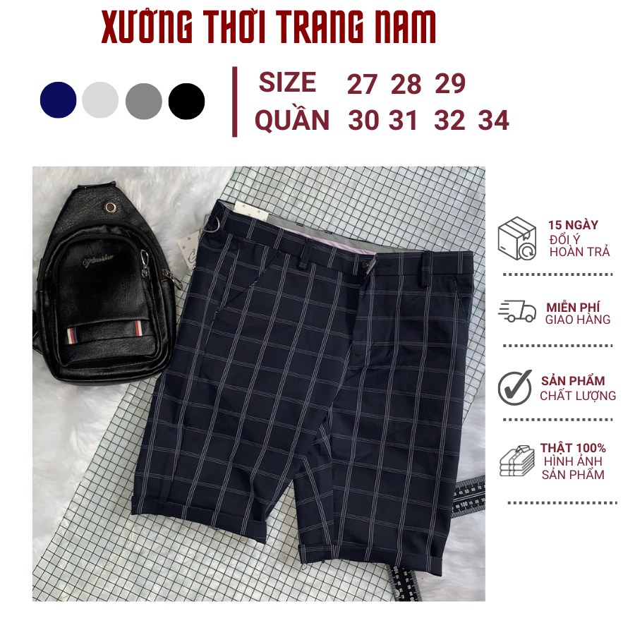 Quần short nam tây âu CARO co giãn sang trọng  giá sỉ  CR01
