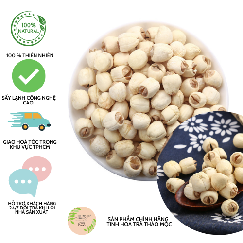 Hạt sen sấy khô 100 gram _ tinhhoatrathaomoc