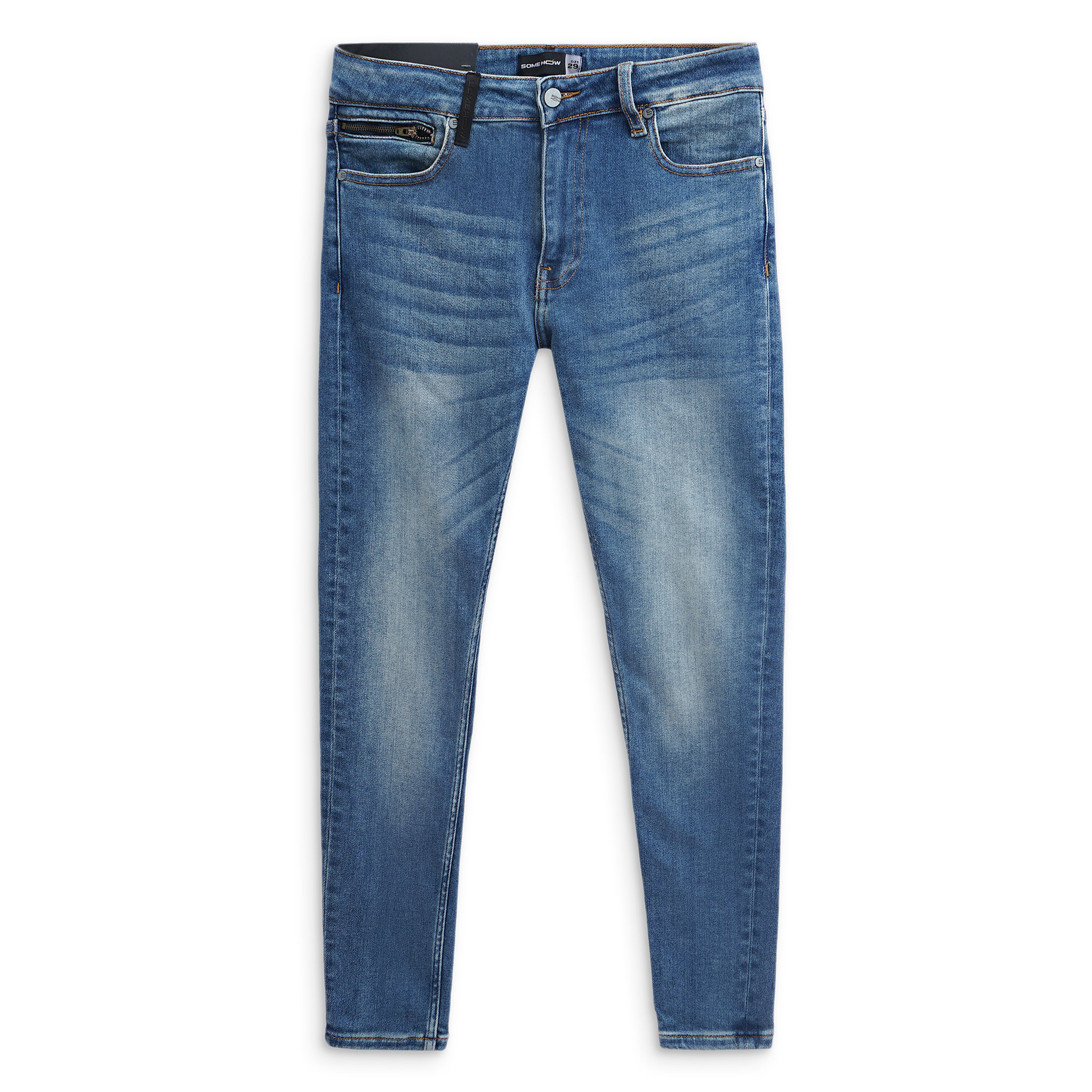 Quần jean nam skinny black tab blue , qj003923_somehow
