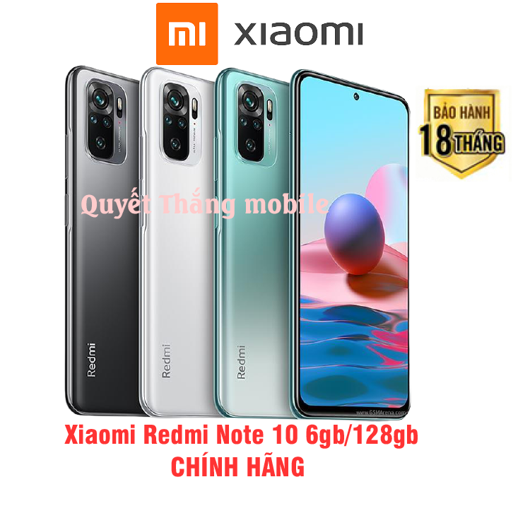 Điện thoại Xiaomi Redmi Note 10 6GB/128GB) Bảo hành chính hãng 18 tháng DIGIWORLD