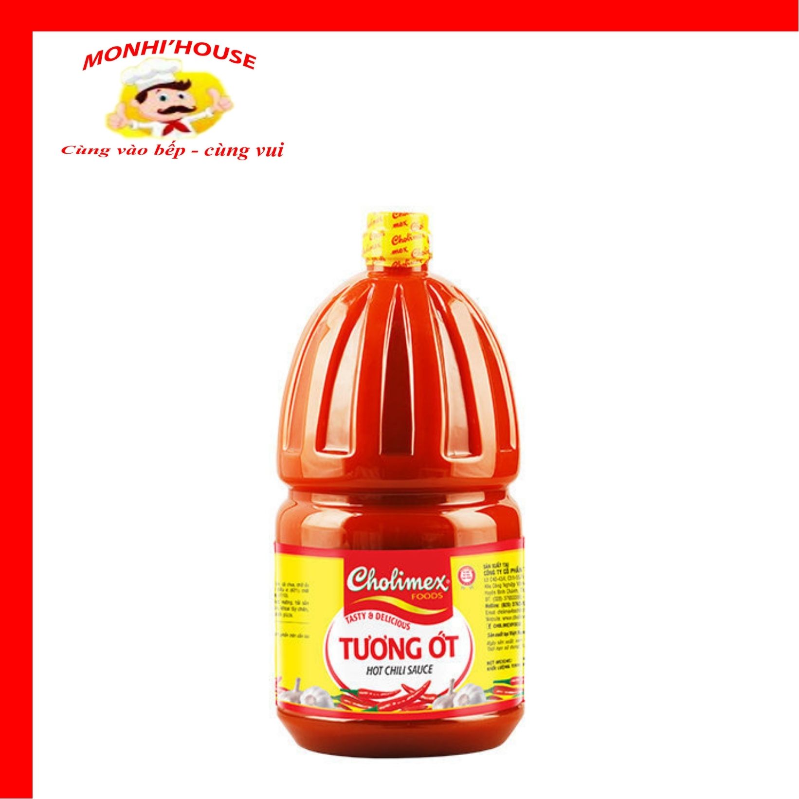 Tương Ớt Cholimex chai 2.1kg/ 1kg