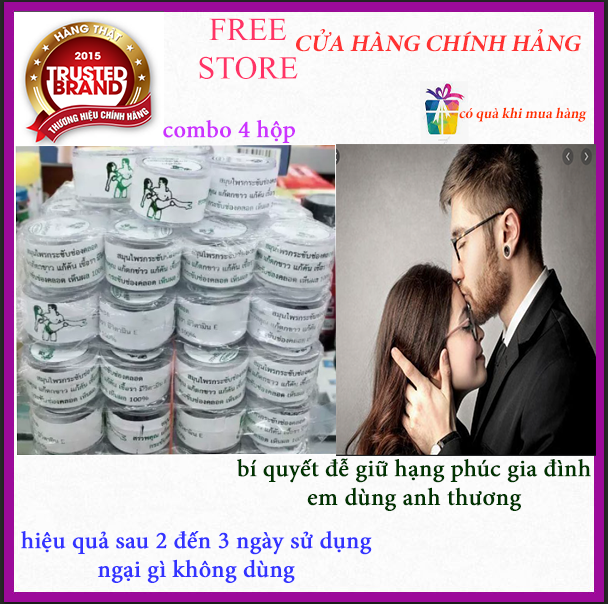 4 Hộp] Viên Đặt Se Khít Â/Đạo Thái Lan Chính Hãng- Hũ 10 Viên