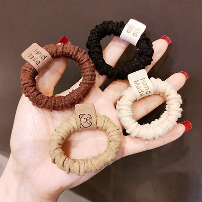 Dây buộc tóc 4 màu handmade cao cấp