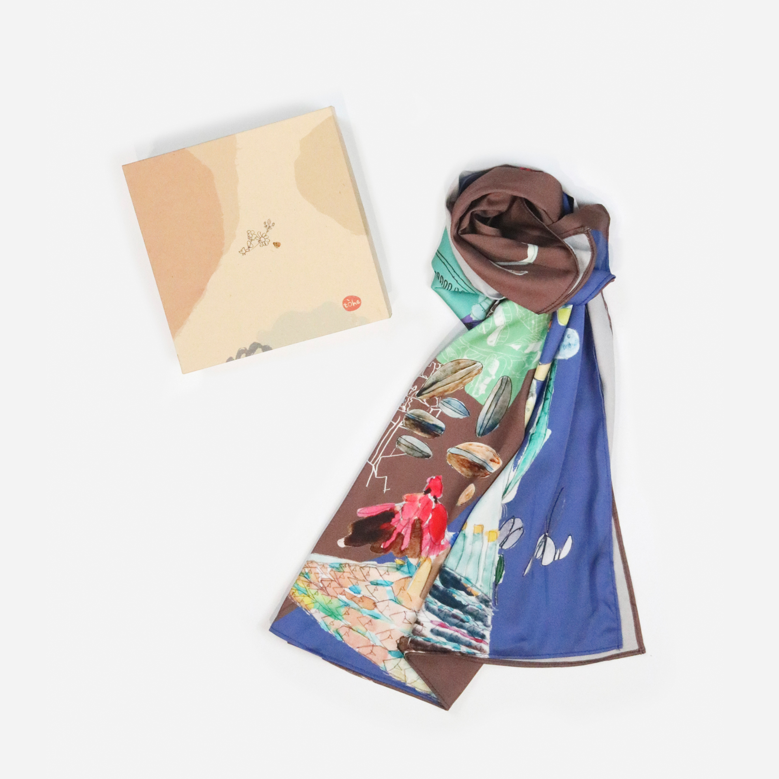 Khăn Vuông Bandana họa tiết khổ lớn