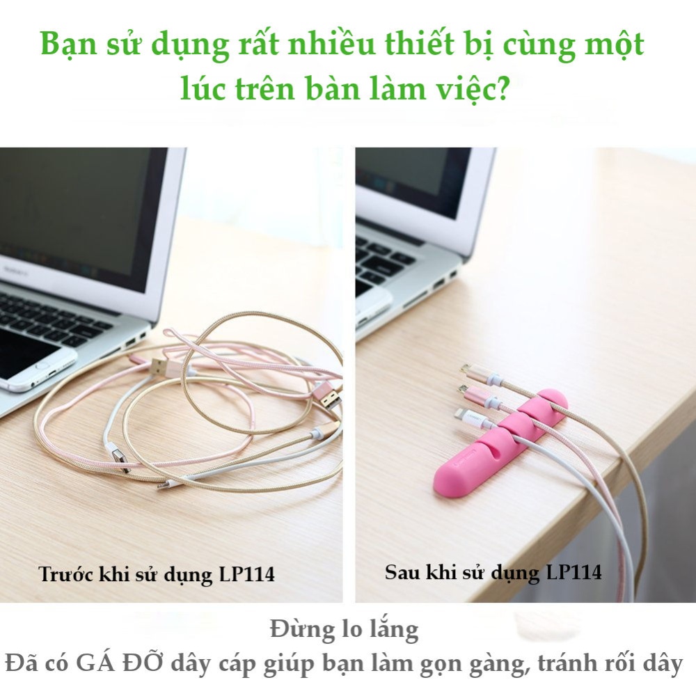 Giá đỡ kẹp dây sạc điện thoại, dây âm thanh, dây cáp mạng... 4 khe cài và 7 khe cài UGREEN LP114 Giá đỡ kẹp dây sạc điện thoại, dây âm thanh, dây cáp mạng... 4 khe cài và 7 khe cài UGREEN LP114