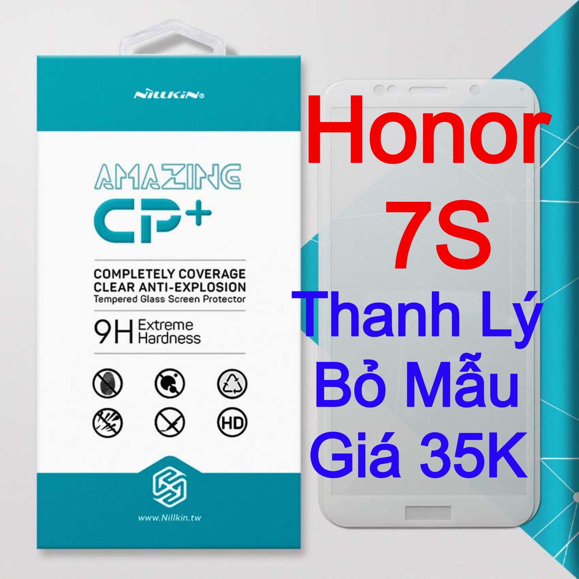Miếng dán kính cường lực Huawei Honor 7S hiệu Nillkin.tw mẫu 2021 Full màn hình