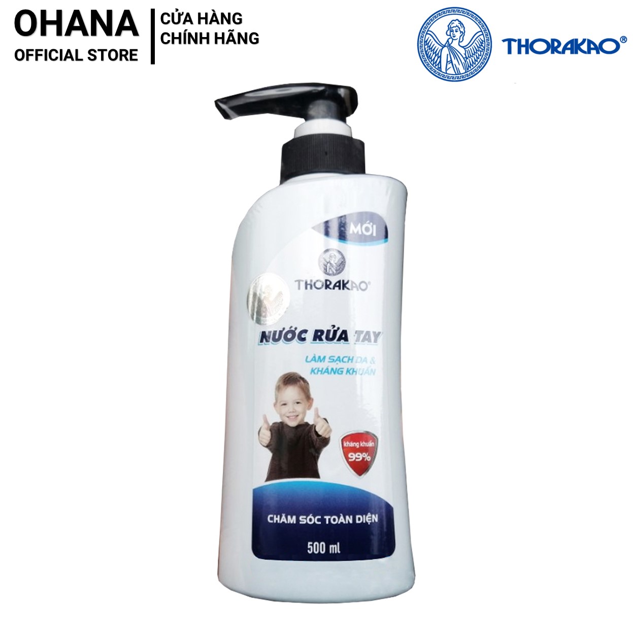 Nước rửa tay Thorakao làm sạch và kháng khuẩn virus 500ml
