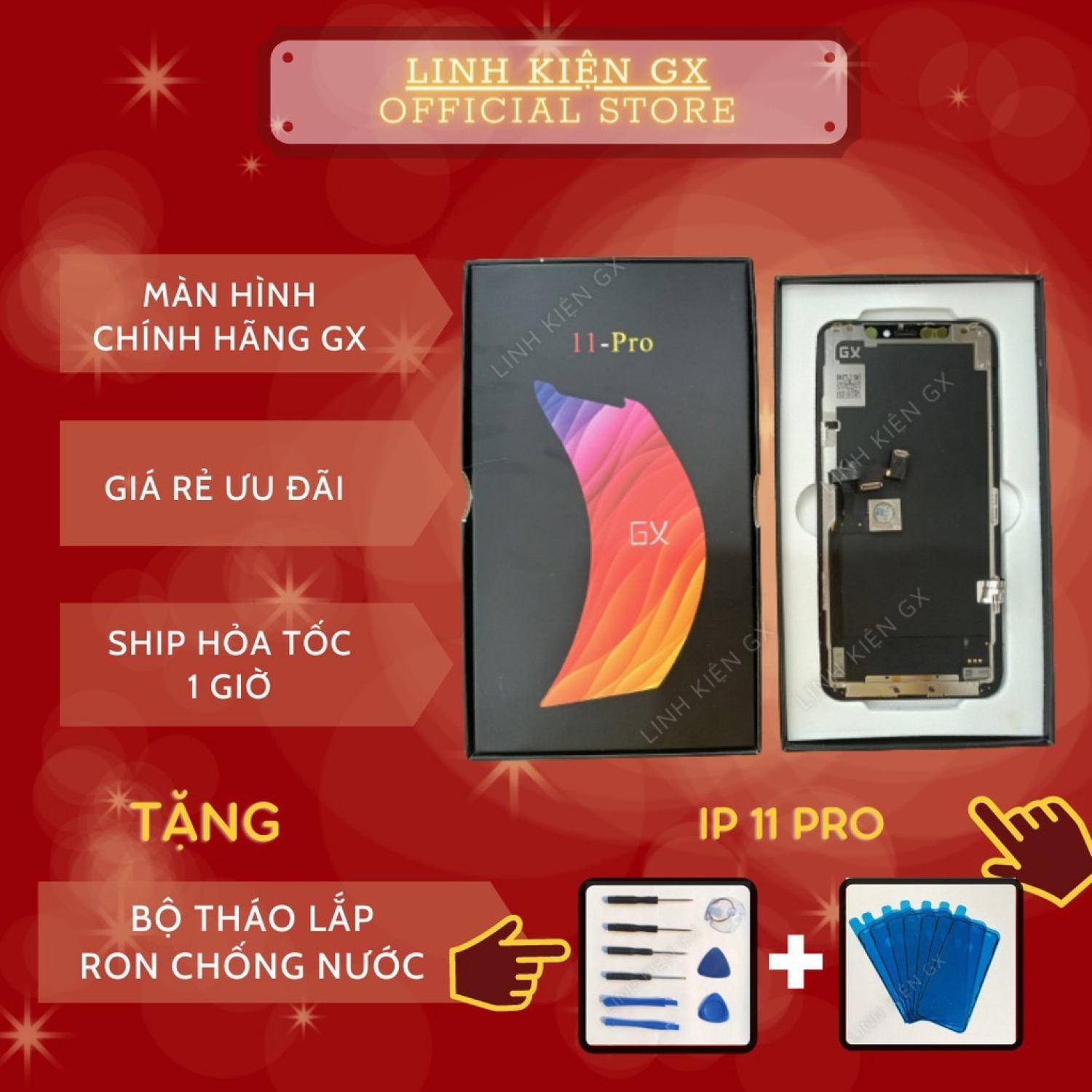 Màn hình 11 pro oled hãng gx thay thế 11/11pro tốt ƞhất, giá rẻ ƞhất chất lượng như zin
